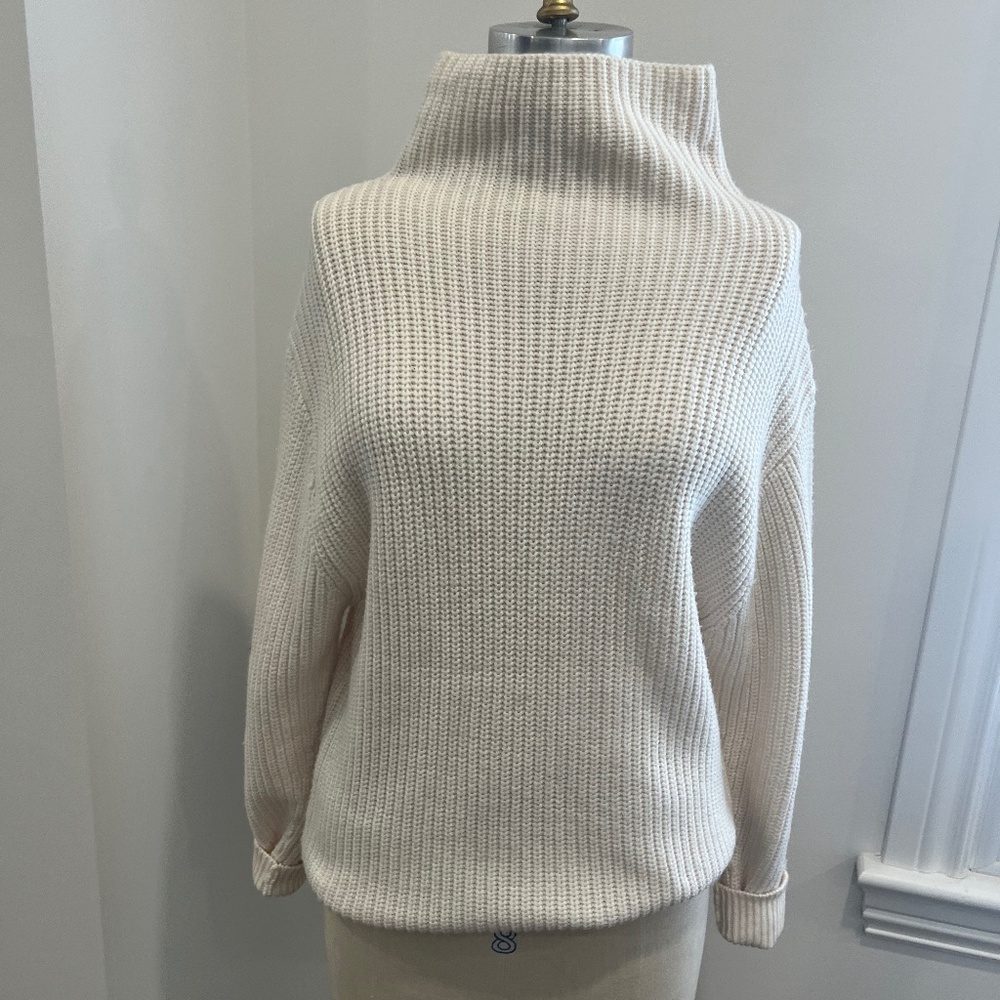 Wilfred Cream Cowl Neck Sweater